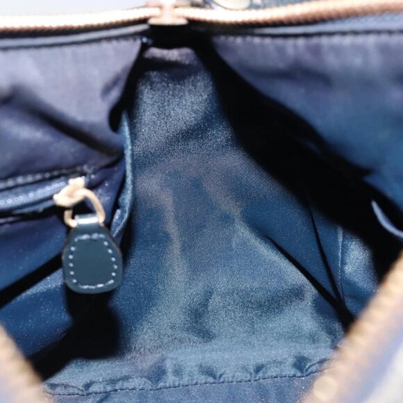 Christian Dior Trotter Canvas Hand Bag Canvas Navy Auth ep11158 - Picture 12 of 16